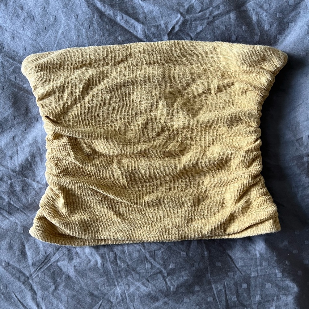 Free People Tube Top with Ruched Sides